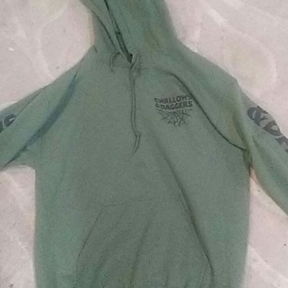 Green hoodie pullover zumiez swallows and daggers